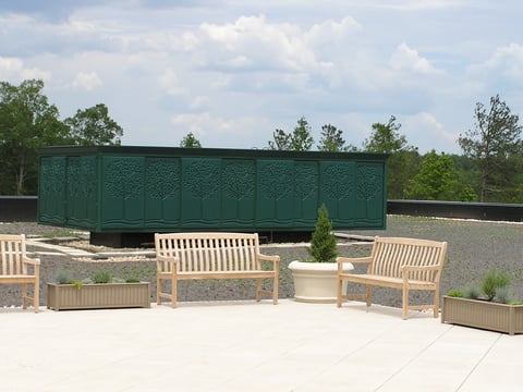 How to develop an office building rooftop space as an employee amenity?