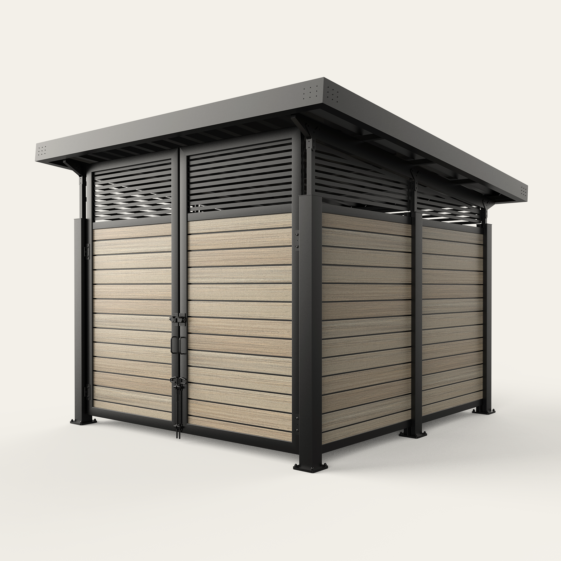 Covrit-1111RT-Single-Roofed-Enclosure-with-transom-Horizontal-plankwall
