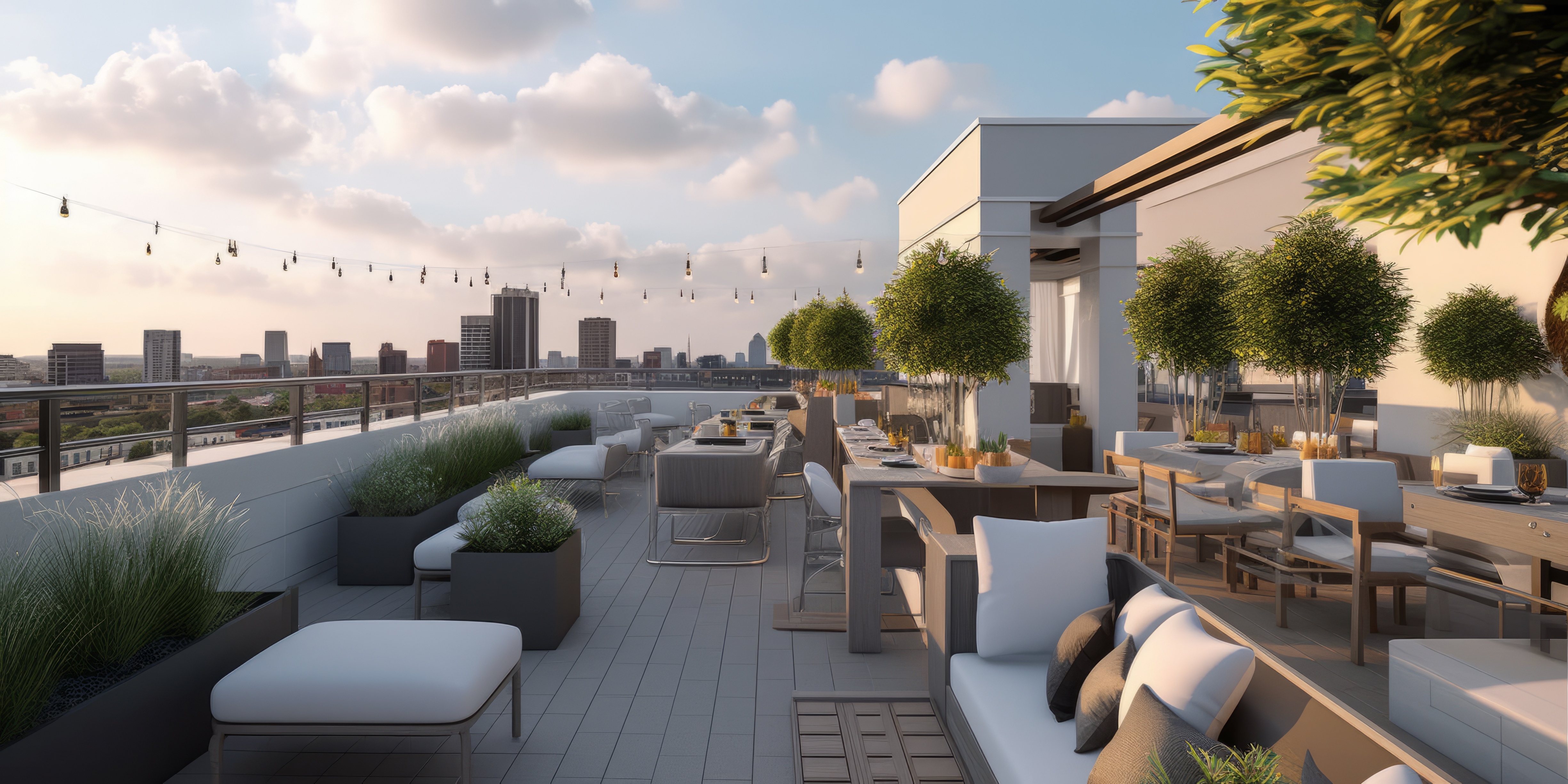 How to develop an office building rooftop space as an employee amenity.